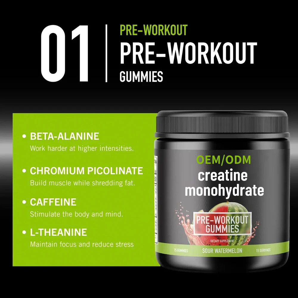 private label pre workout supplements optimum nutrition creatine monohydrate caffeine gummies b12 supplement Chromium Picolinate