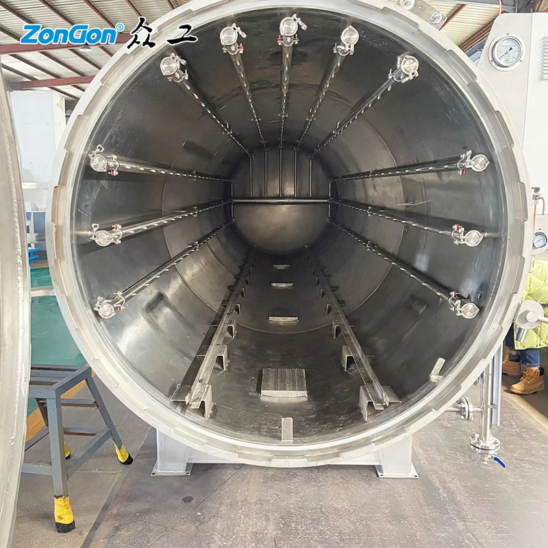 High pressure autoclave food steam sterilization bottle retort production sterilizers line