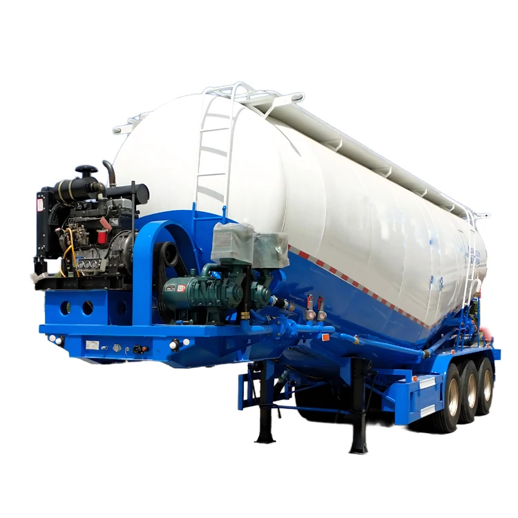 Powder Transport Trailer Efficient Cement Powder Trailer With Bulk Cement Trucking and Powder Bulk Transport