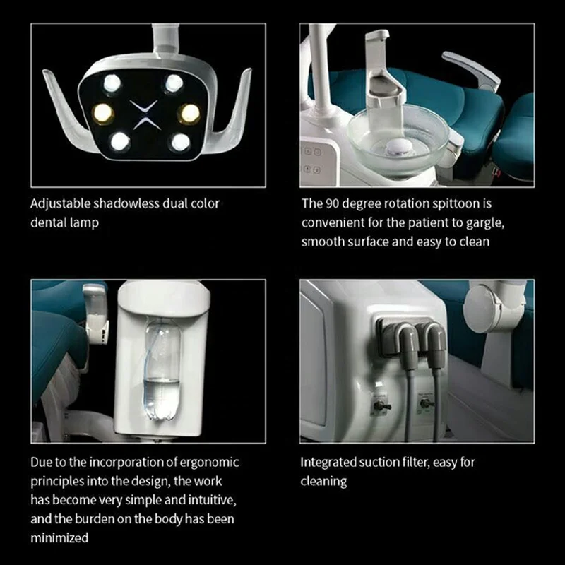 Dental Unit Electricity Dental Chair Foshan Manufacturer Clinic Multifunctional Medical Dentist Chair Full Set