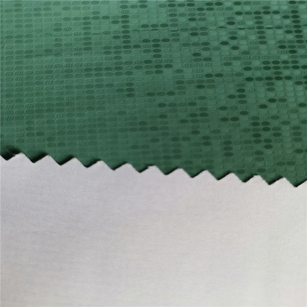 
100% polyester 75d 240T pongee PU transfer laminated fabric for down jackets  (1600157192495)