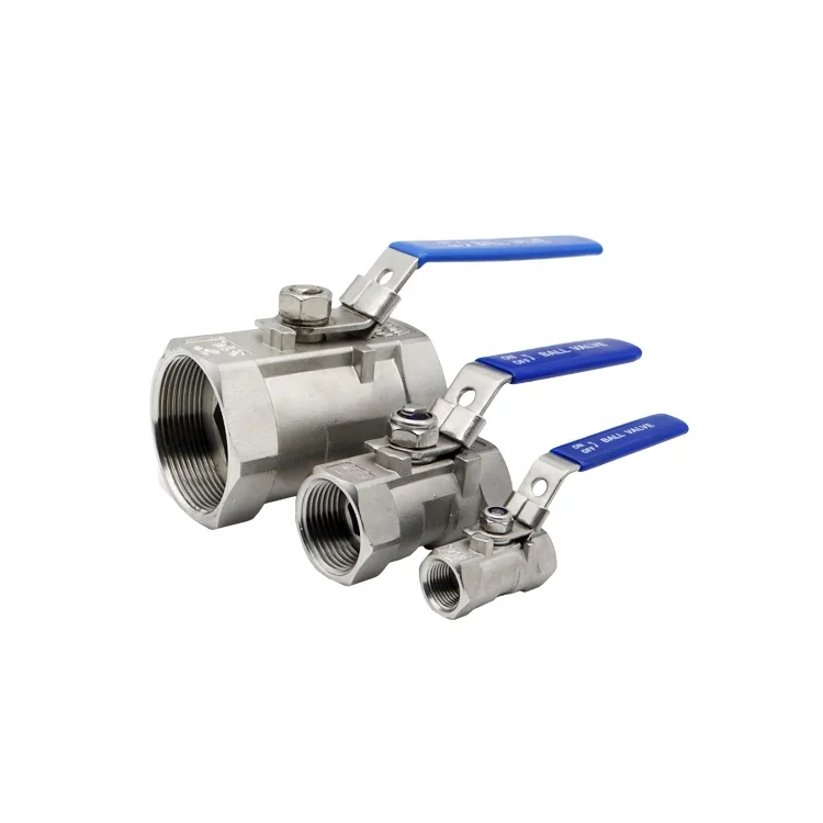 Factory free sample stock Stainless Steel 1 pc ball valve 304/316 NPT BSP  1000 WOG 1 PC Ball Valve