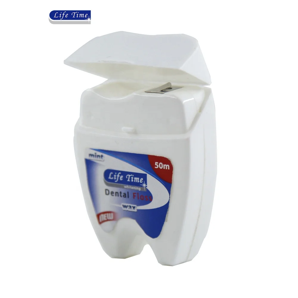 BSCI tooth shape nylon PTFE mint waxed various flavour dental floss