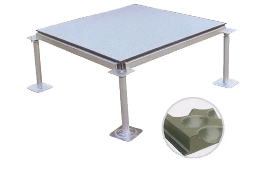 Data center raised access floor system hpl / pvc / ceramic finish tile raised floor