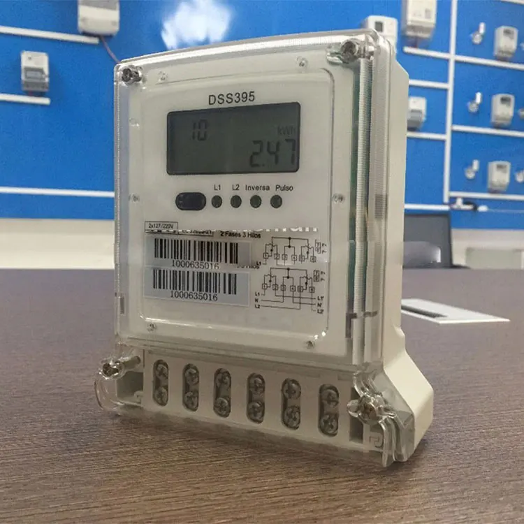 Two Phase Three Wire Electronic Electric Electricity Energy Meter Power Meter Kwh Meter Watt-hour Meter