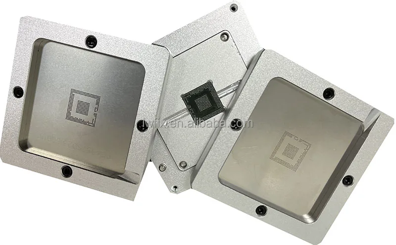 Aluminium Alloy BGA Reballing Kit Stencils & Planting Fixtures for Electronics Chip Rework & Repair for Soldering Station