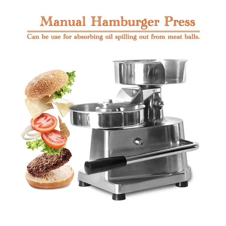 Manual Hamburger Patties Press Machine Diameter 10CM 13CM 15CM Hot Sale Meat Pie Molding Machine