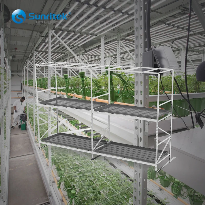 wholesale easy to install mobile gardening raised bed elevated flower pot holder display shelves grow rack oem