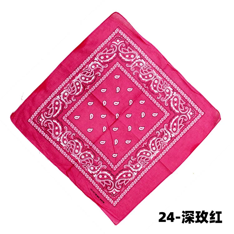Custom bandana double sided printed paisley bandana 100%cotton custom bandana scarf