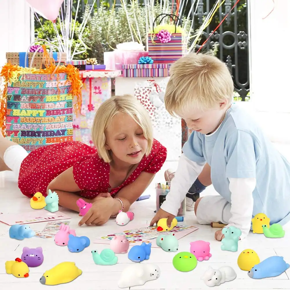 2024 Mochi Squishy Toys Mini Squishies Kawaii Animal Squishies Party Favors for Kids Random Stress Relief Toys