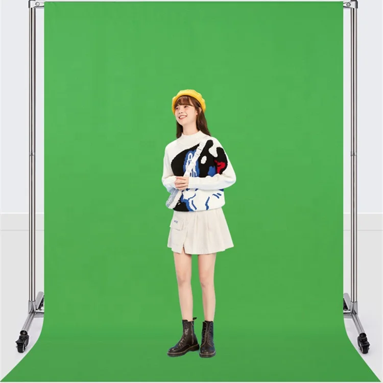 Studio 3*1M Green Screen Chromakey Backdrop Photo Video Studio Fabric Background for Movie, Photography Studio Streaming