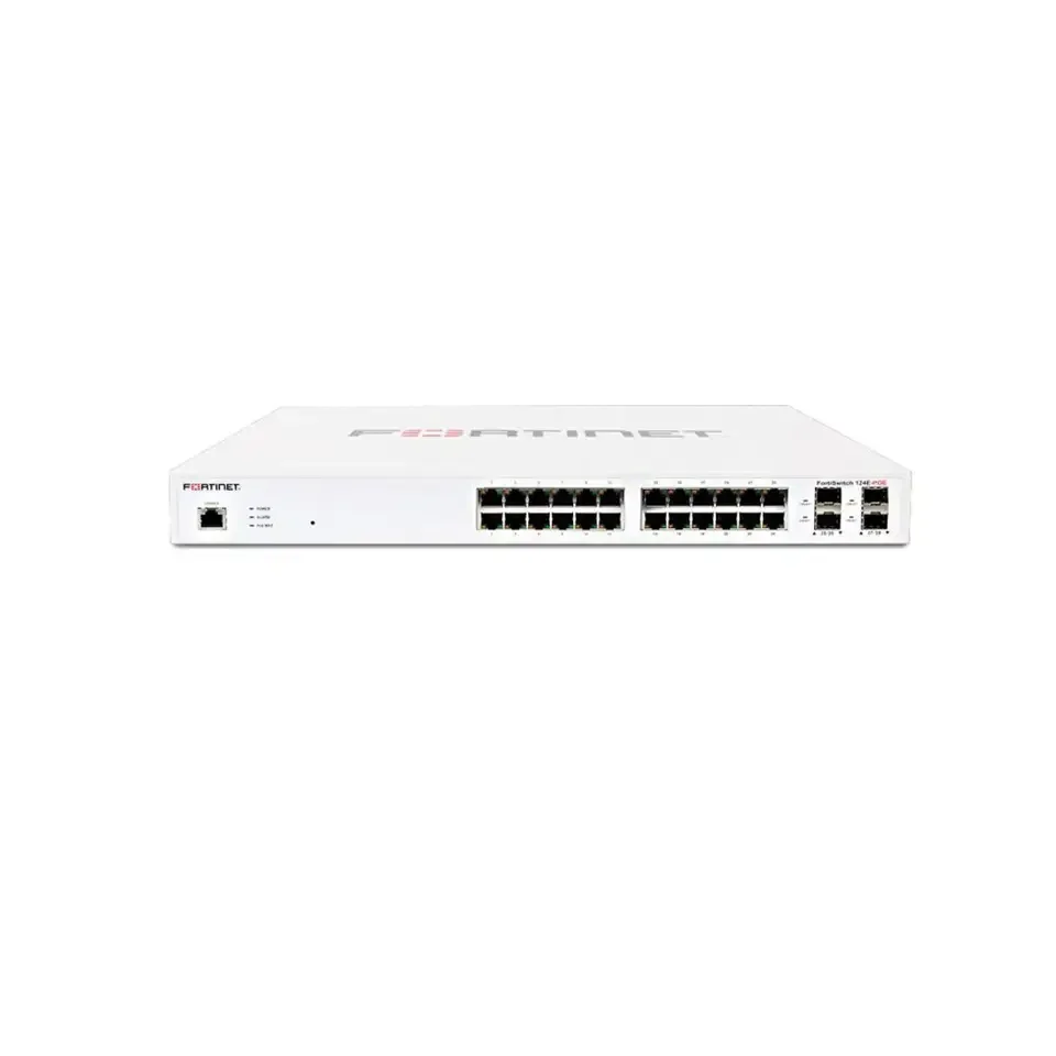 Fortinet FortiSwitch 124F-FPOE 24 Port POE 4 10G SFP+ L2+ Managed POE Switch FS-124F-FPOE