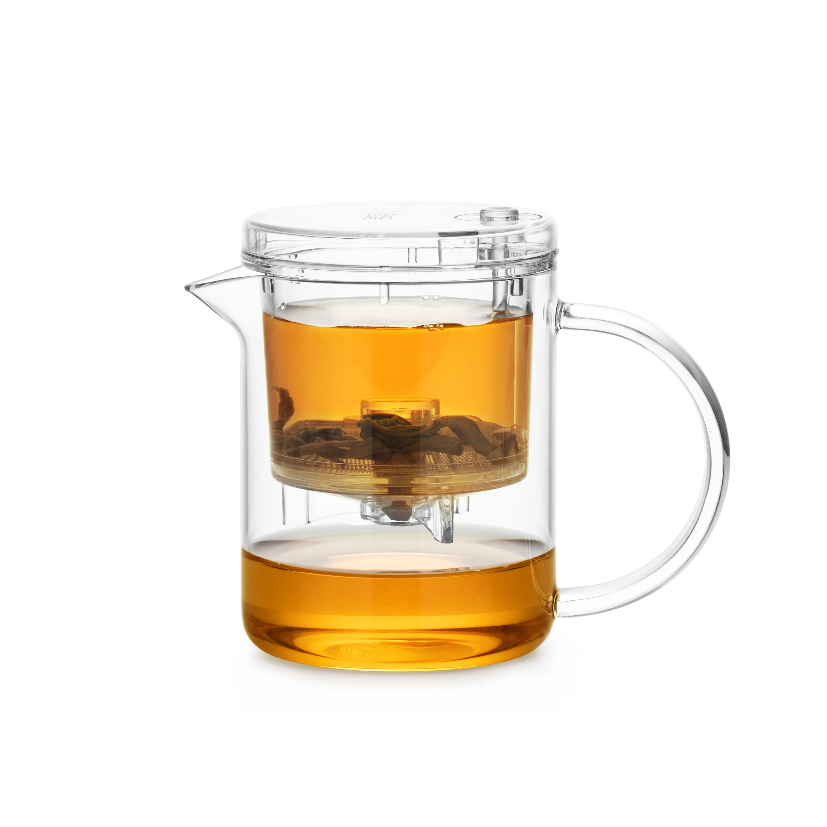 Strength factory hot selling teapot with detachable syringe borosilicate glass teapot heat-resistant glass teapot health pot