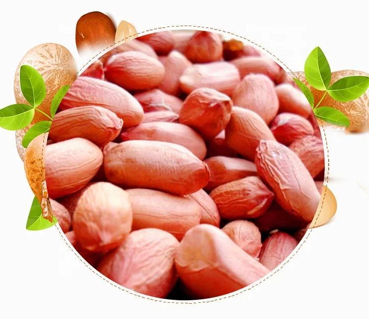 Арахис из Красной кожи, сырой арахис, ядра без скорлупы, Китайское происхождение