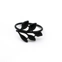 Cheap Metal Leaf Napkin Rings Leaves Flower Napkin Holder Napkin Buckle for For Wedding Party Home Dinners Decor HWL02