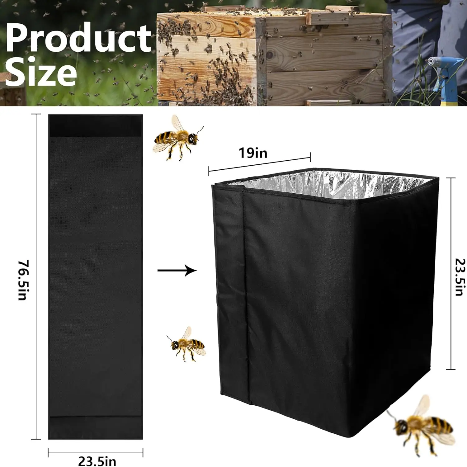Factory price hot sell waterproof bee hive cover
