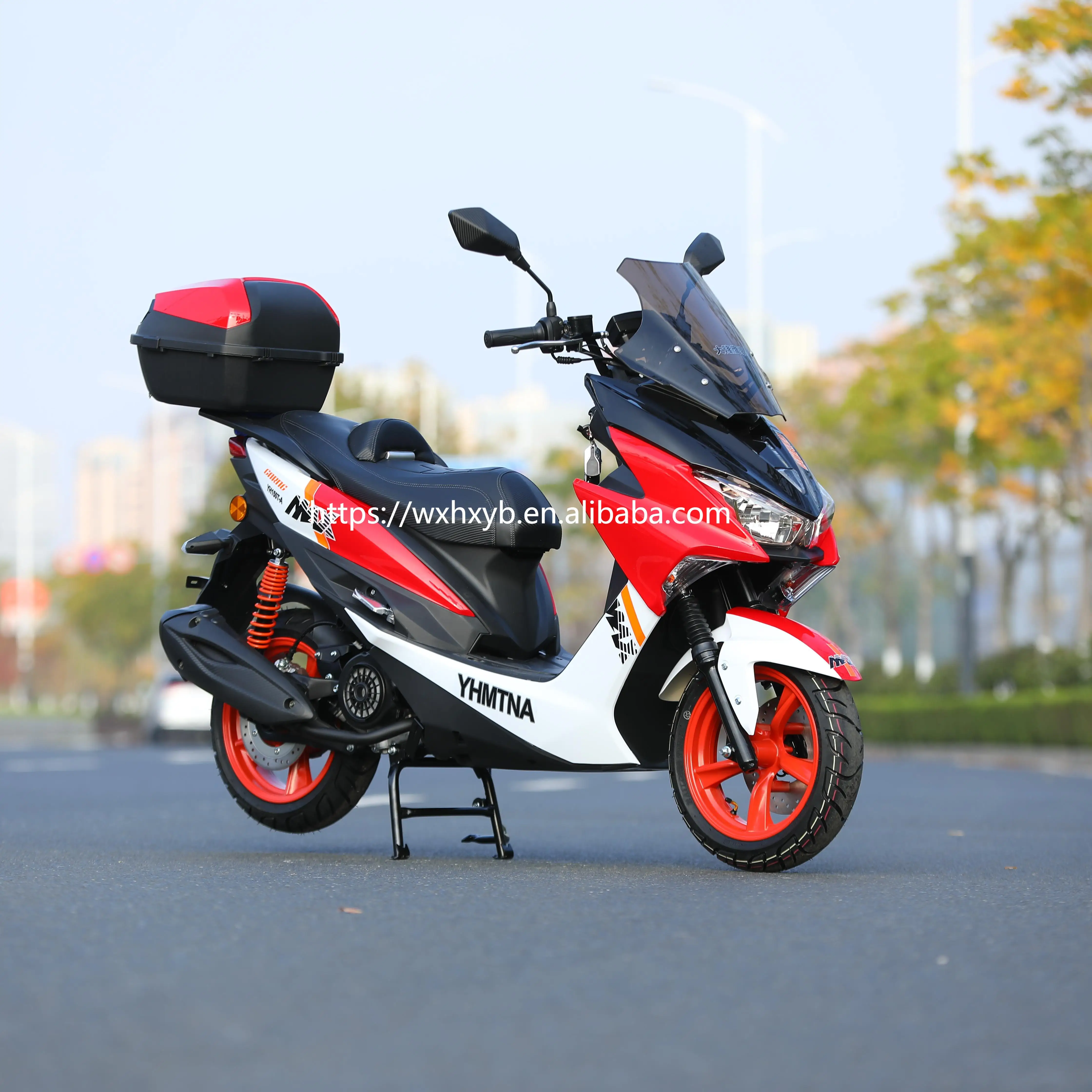 Hot Sale Matador 50cc 125cc Gas Scooter EFI System 4 Stroke Engine Plastic Manual Scooter Disc Brake Gasoline Motorcycle Riding