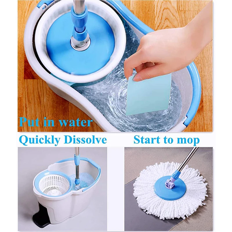 Private Label Disposable Fast Dissolve Strong Clean Floor Cleaning Detergent Paper Sheets