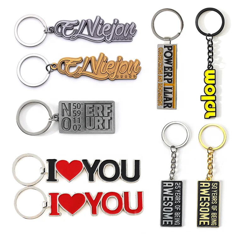 Pingyang Shuanghua Customization Metal 3d Keychain Uv Printed Design Key Chain Custom Logo Engraved Keyholder Keychains