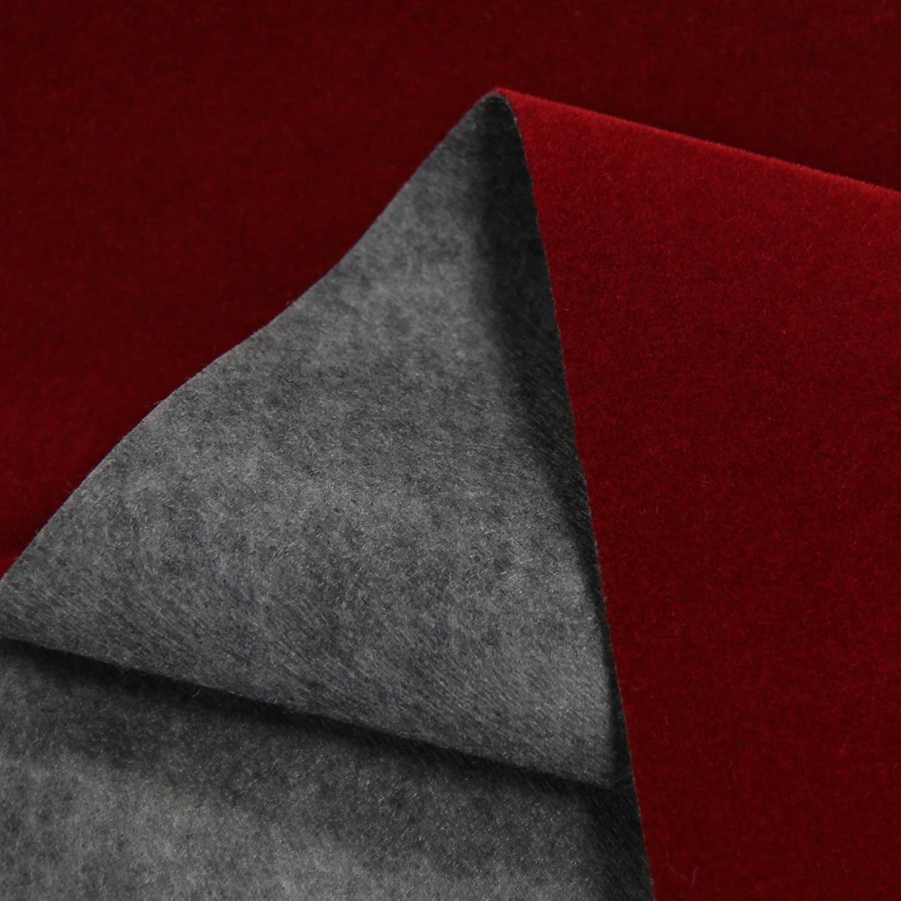 Support OEM Self Adhesive Spunlace Long Pile Knead Flocked Velvet Lining Fabric For Pendant Box