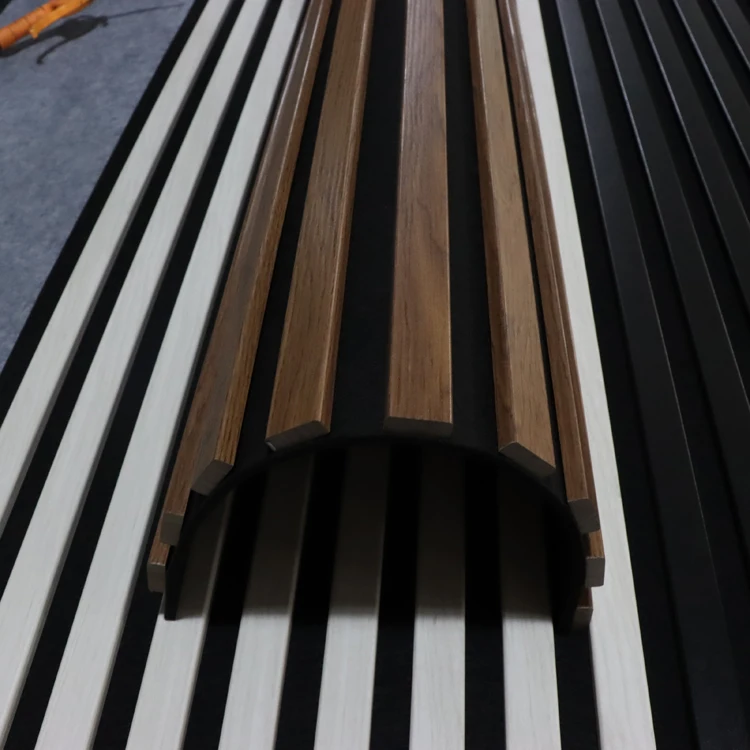 High Quantity Wood Wall Panels Interior Home Soundproof Acoustic Wall Panels For Studio Supermarkets Decoration Slat Panels