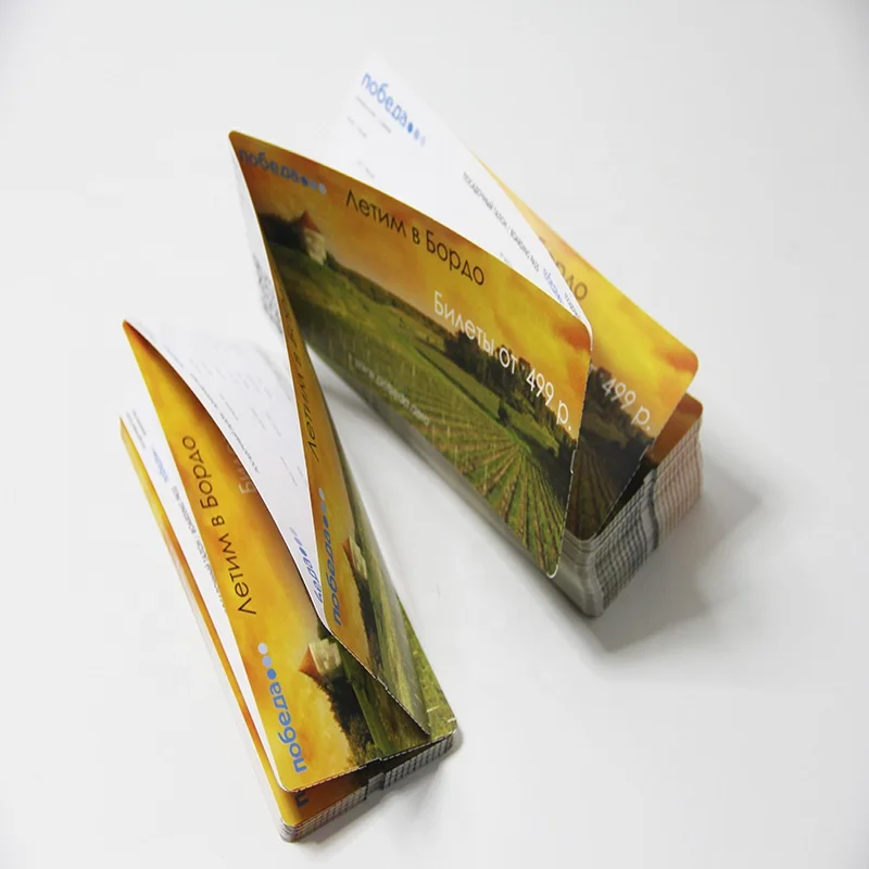 
Wholesale High Quality Customized Airline Boarding Pass 