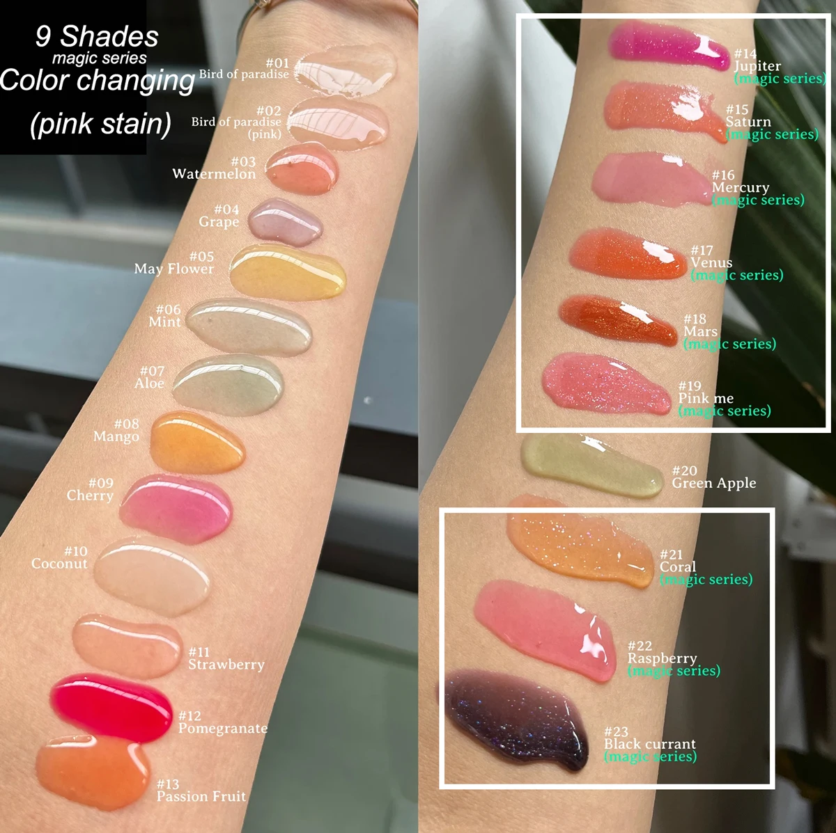 Color changing lip oil Vitamin E coconut oil private label makeup lip plumper vegan fruit plumping lip oil