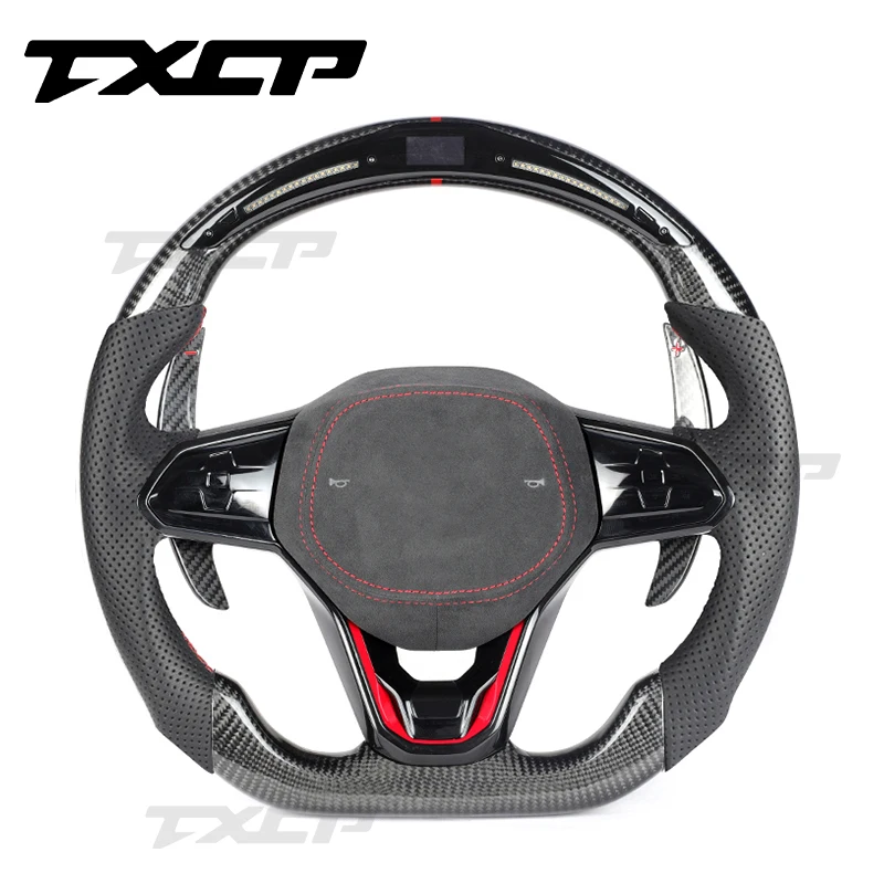Подходит для Volkswagen Golf8 GTI Arteon Jetta MK8 Alanddo L Toun X Tiguan Passat R карбоновое рулевое колесо