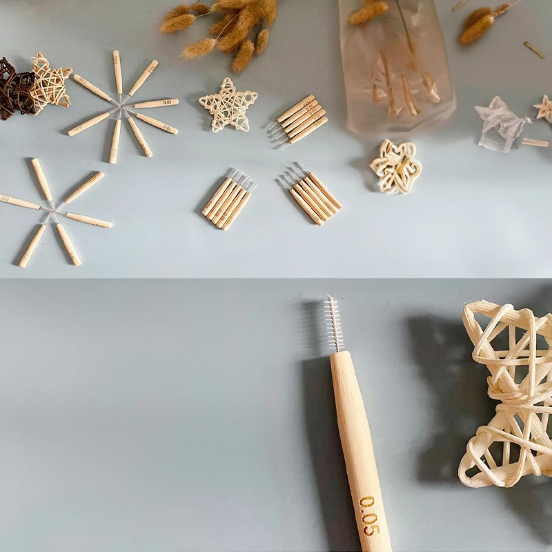 Eco Friendly Oral Care Dental Product Private Bamboo Biodegradable OME Disposable Interdental Brushes