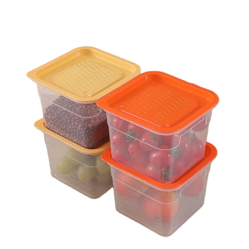 Refrigerator Preserving Container Freezer Drawer Storage Box Vegetable Fruit Fresh Keeping Box Plastic Egg Crisper H1269