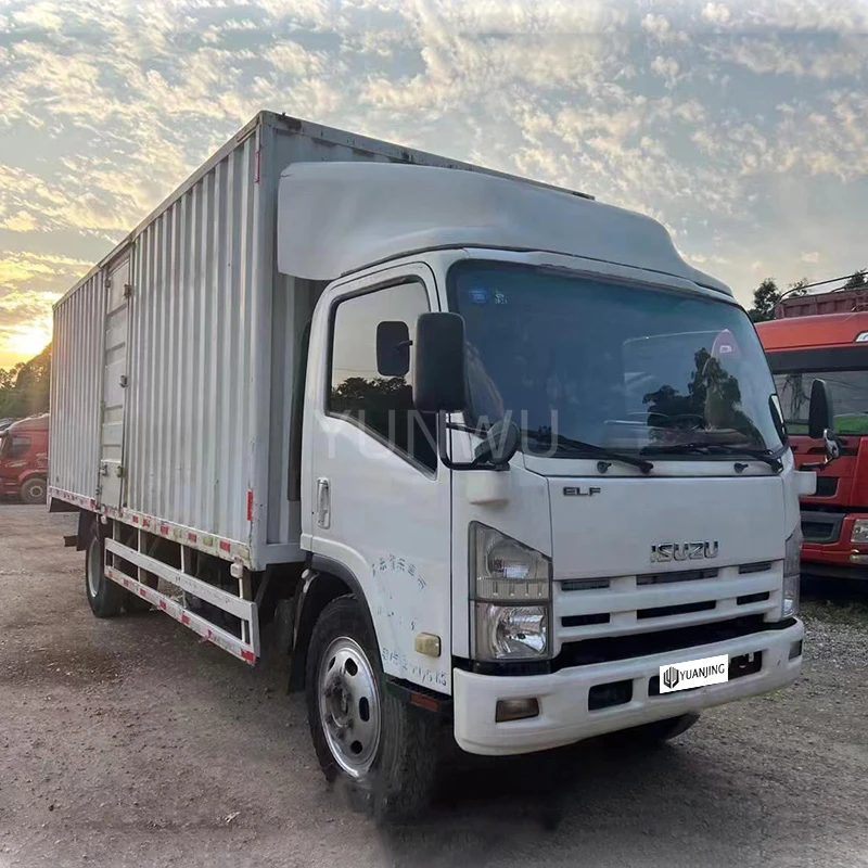 Горячая Распродажа Isuzu elf коробка Фургон Грузовик и грузовой автомобиль дизельный грузовик