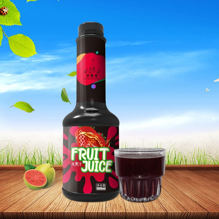 Juice Syrup Manufacturer High Quality 1.2l of Fresh Concentrate Passion Fruit Juice High Fruit Sugar Yellow Daily Soft Drinks