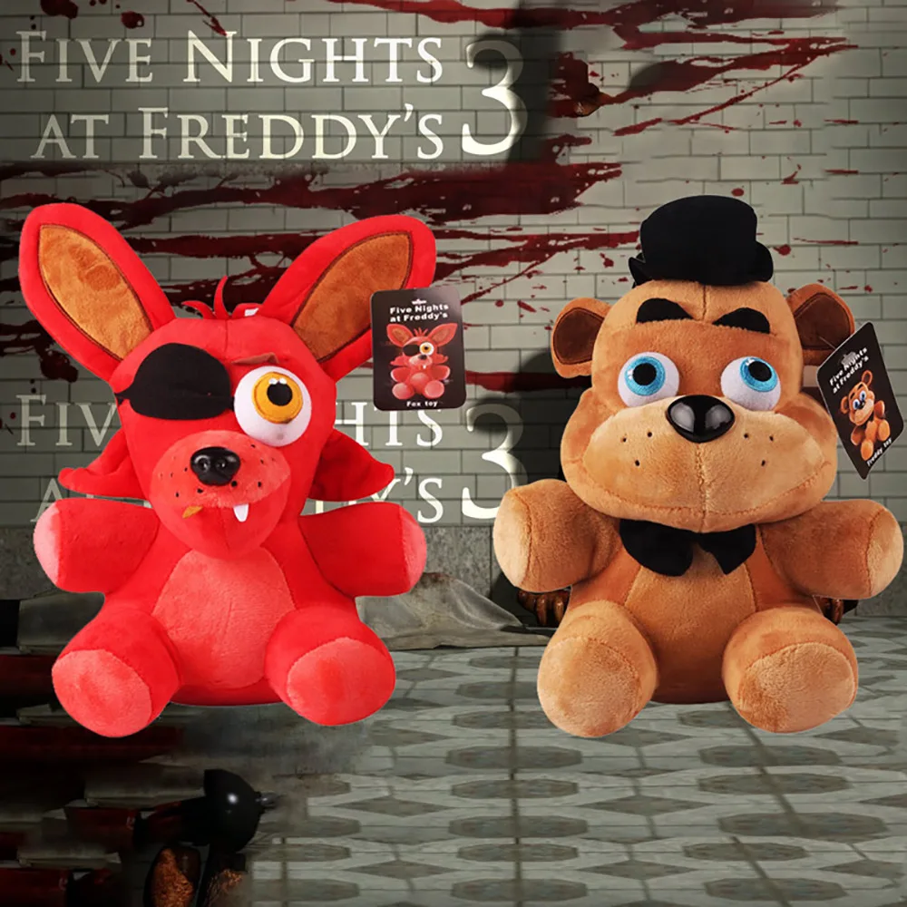 HL Plush Fnaf Five Nights at Freddy Nightmare Freddy Bonnie Bear Foxy Springtrap FNAF Soft Stuffed Animals Plush Toy Dolls Gift