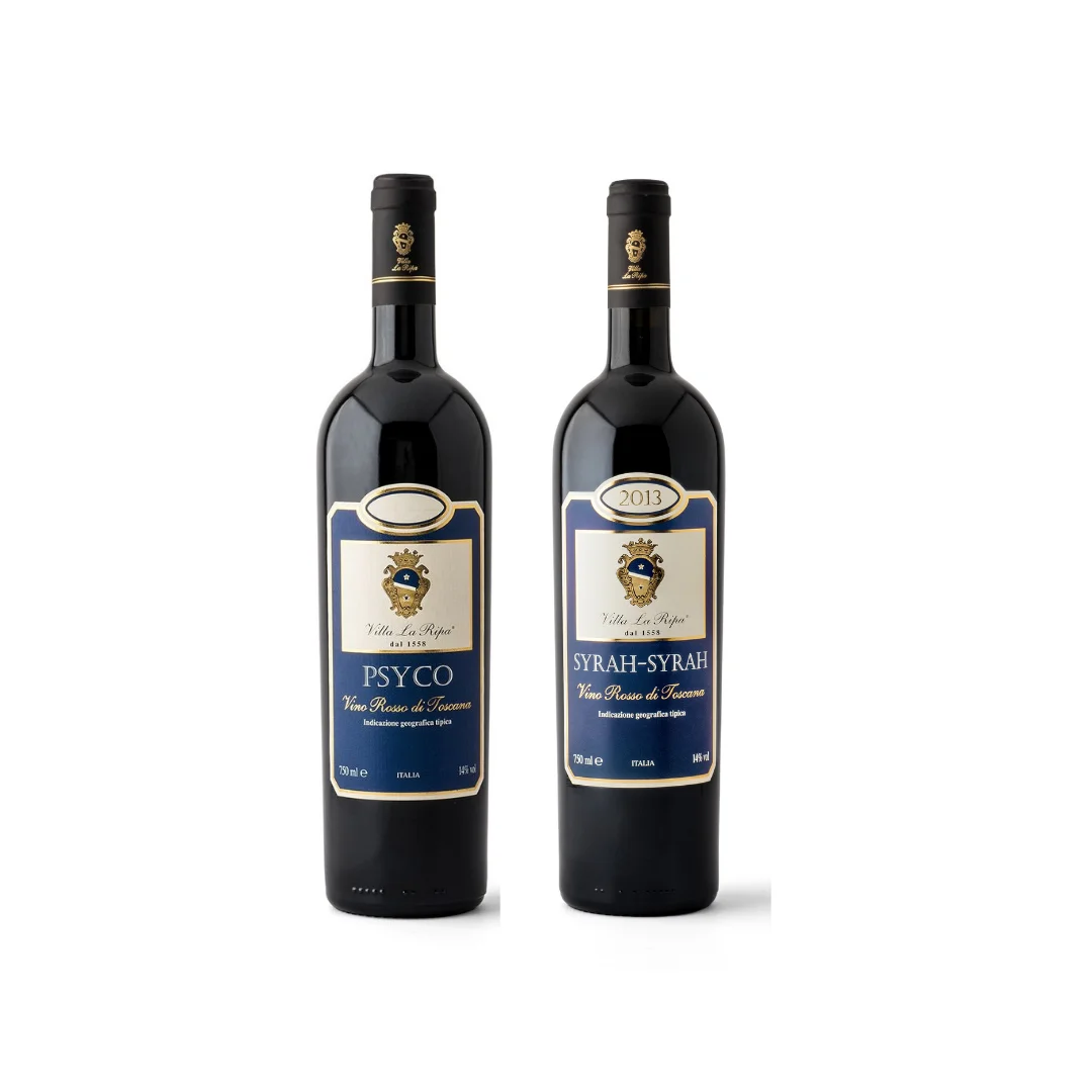 Новый Подарочный набор для красного вина итальянское вино PSYCO and SYRAH 0.75lt 2 бутылки алкогольные напитки