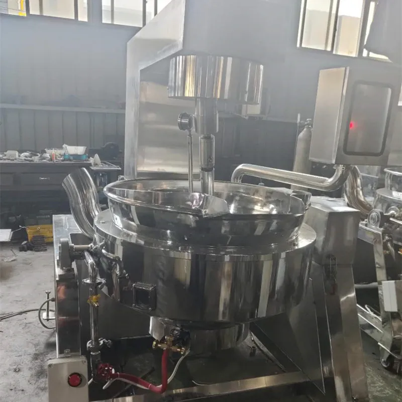 
steam cooking mixer machine Fast food steam industrial automatic sausage fried rice cooking machine for jam processing plant 