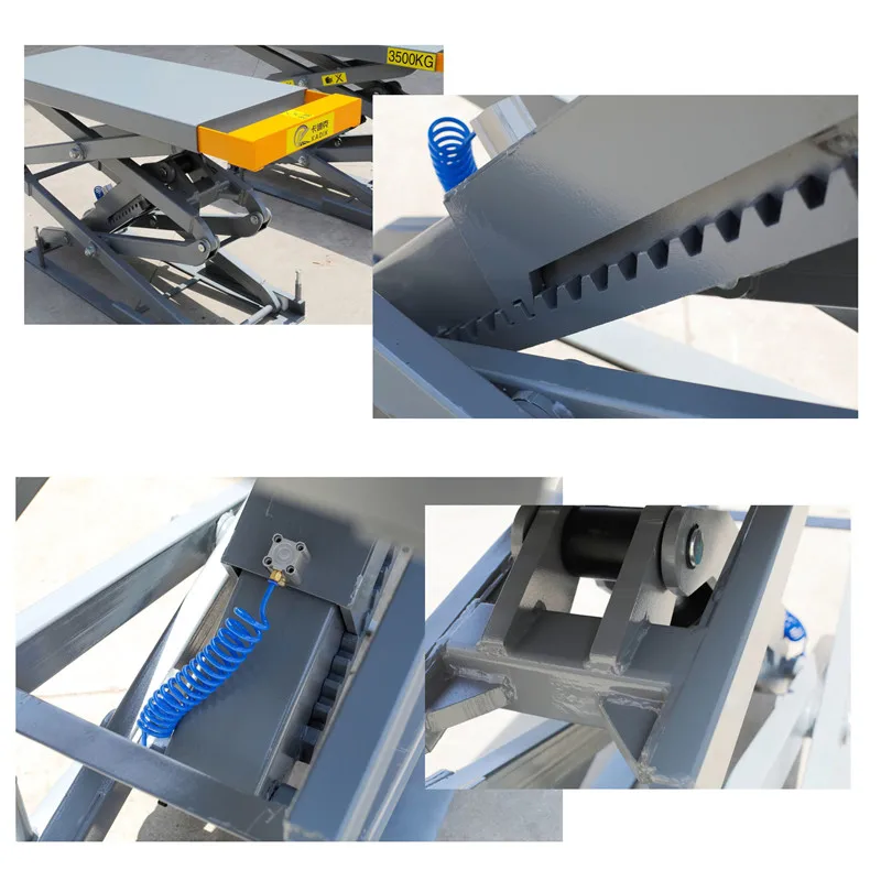 Hot Sale K-188 CE Flush Mount In-Ground Hydraulic Scissor Car Lift 3500kg Lifting Capacity for Wheel Alignment