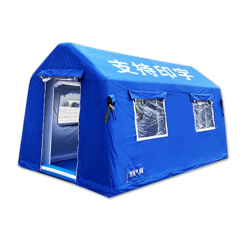 3 4 Outdoor Inflatable Air Tent Heavy Duty Wind Resistant Camping Tent 4 Person Inflatable Tents for Emergency