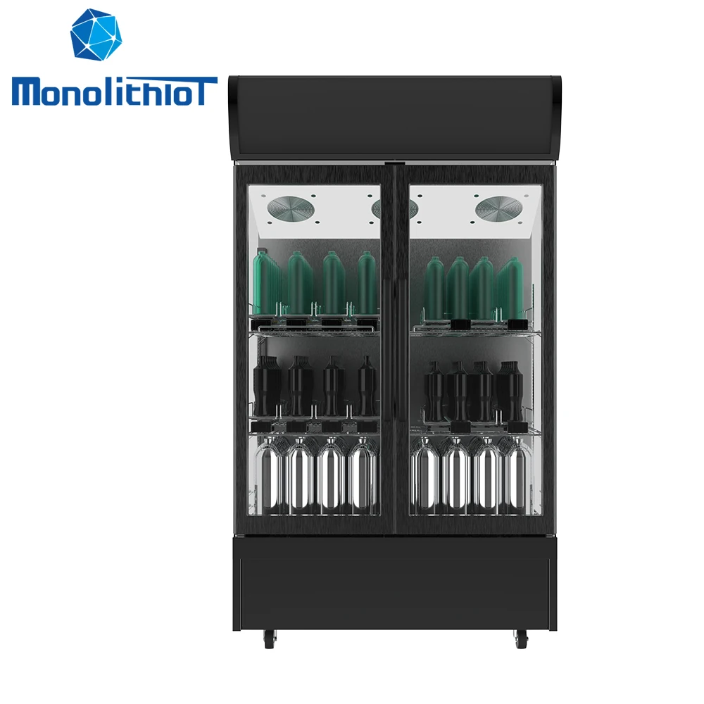 MonolithIoT Supermarket Drinks Sales Commercial Weighing Vending Machine Smart Unmanned Retail Refrigerator