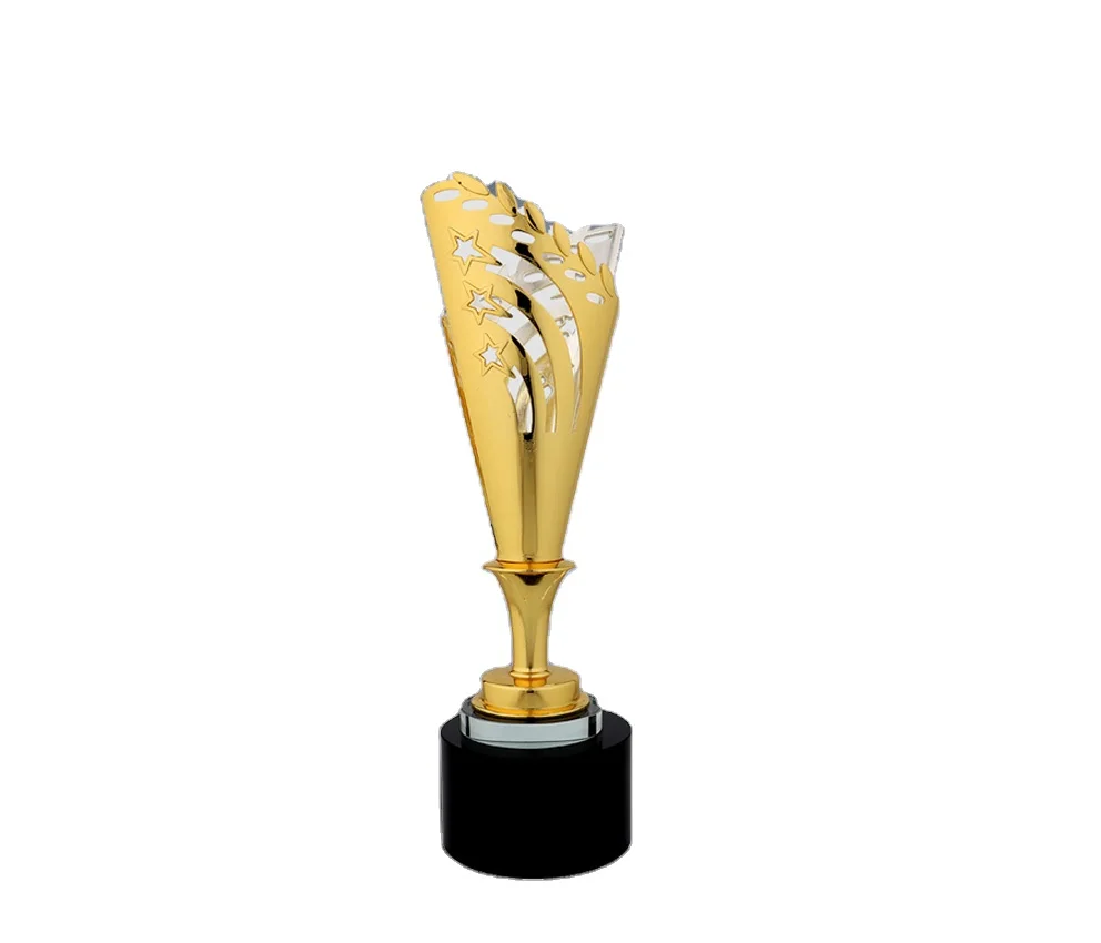 Metal trophy custom gold trophy awards antique vivid design trophy cup