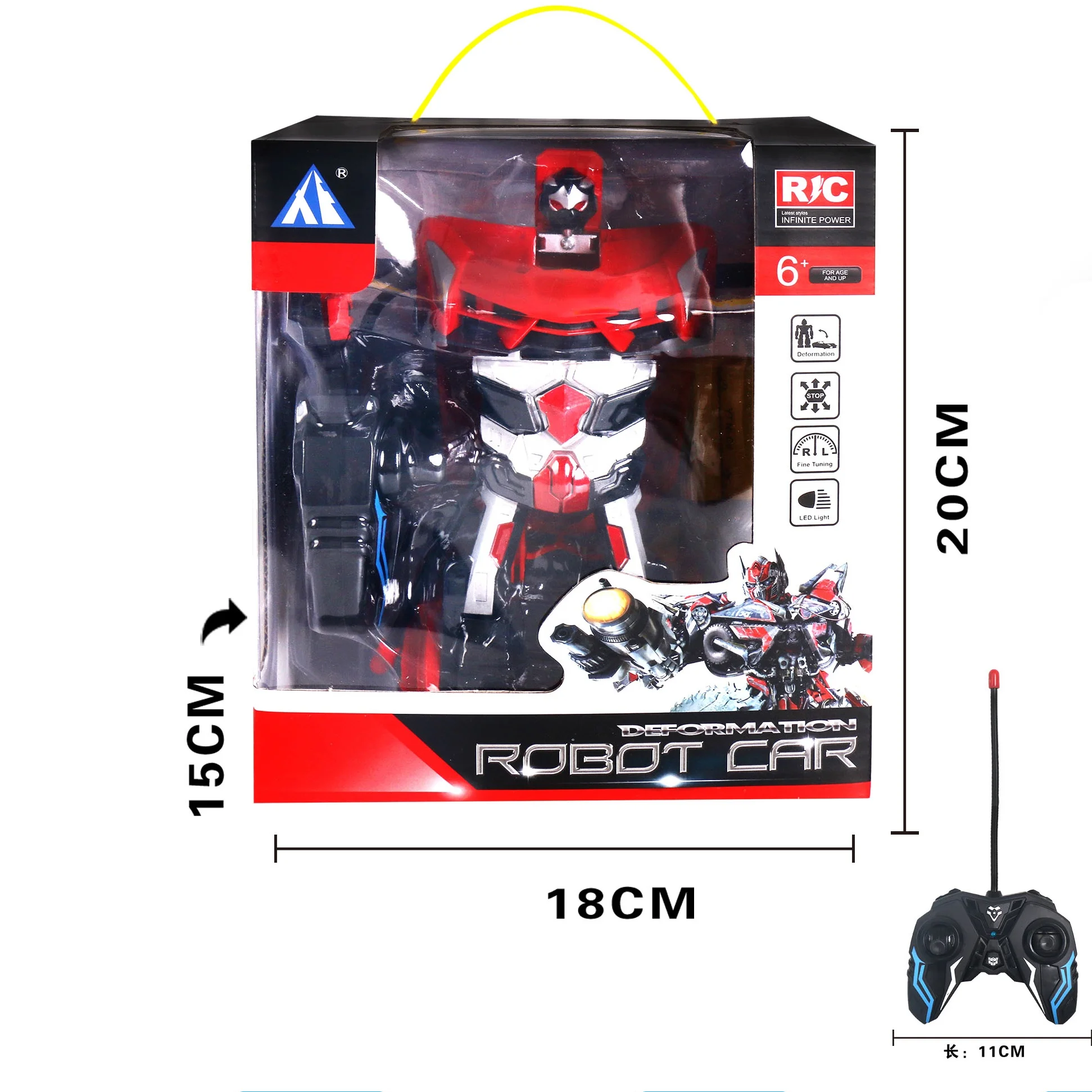 Jimei hot selling radio control transformers toys power motor easy to play cheap realistic rc car transformer for kids