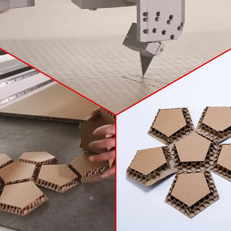 jinan AOL factory price oscillatory though cut v cut AOL digital cutting machine for Recording Studio Soundproofing  board