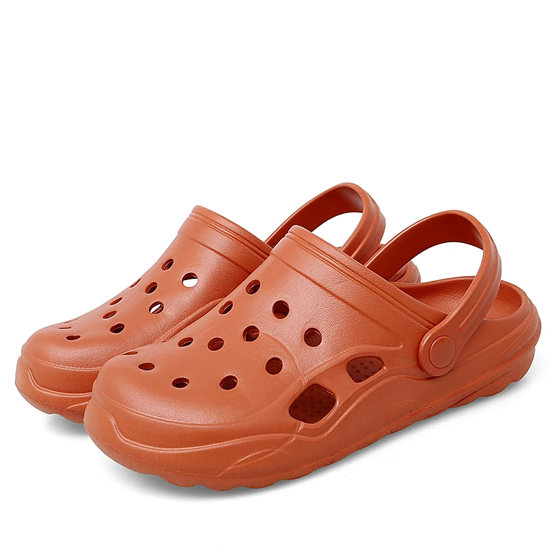 New Design Summer PU Anti-Slip Women Men Slippers Sandals Unisex Clogs Shoes Classic Garden PU Clogs Shoes