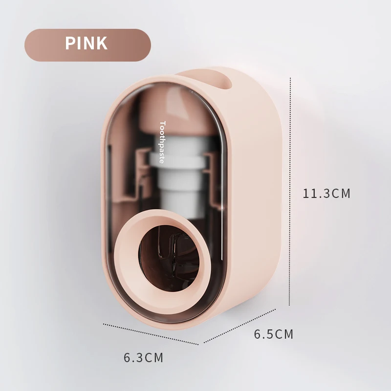 insha hot sale wall mounted non perforated automatic toothpaste dispenser for bathroom