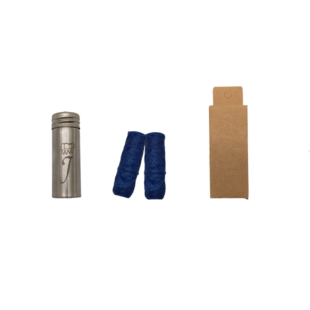 200 Meters Fabulous Customizable Silver Stainless Steel Bottle-Held Bamboo Charcoal Dental Floss with Two Backup Cores