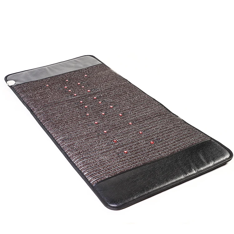 New beauty equipment back pain relief mat acupressure mattress photon tourmaline pad