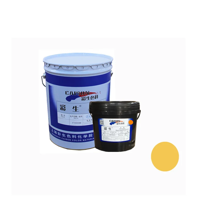 
Inorganic transparent iron oxide yellow pigment dispersion for tinting 