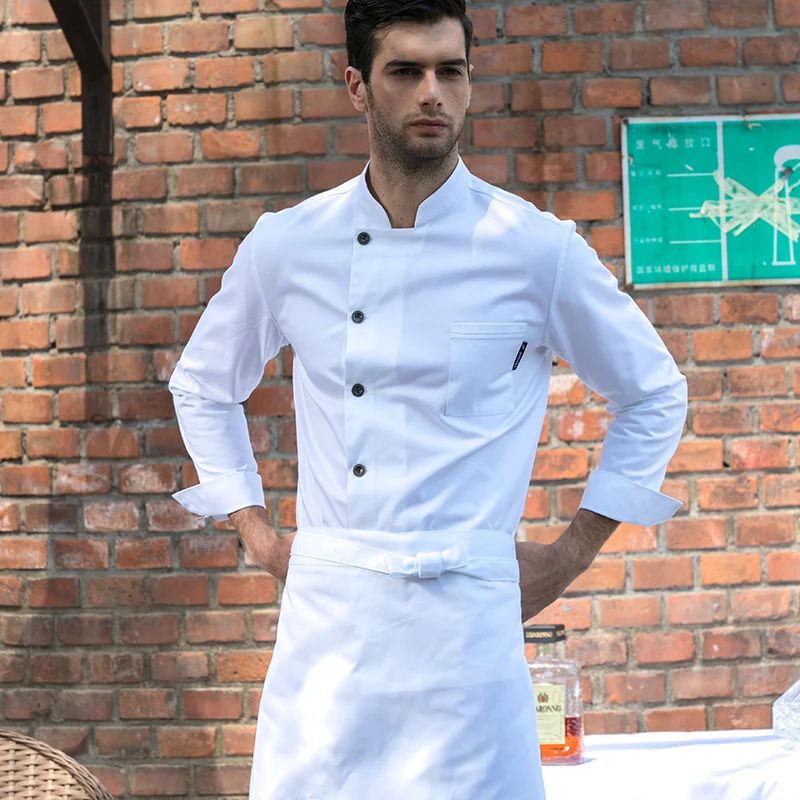 
CHECKEDOUT Fashion cook uniforms unisex uniforms cost effective chefs jackets for the restaurant  (60701068341)
