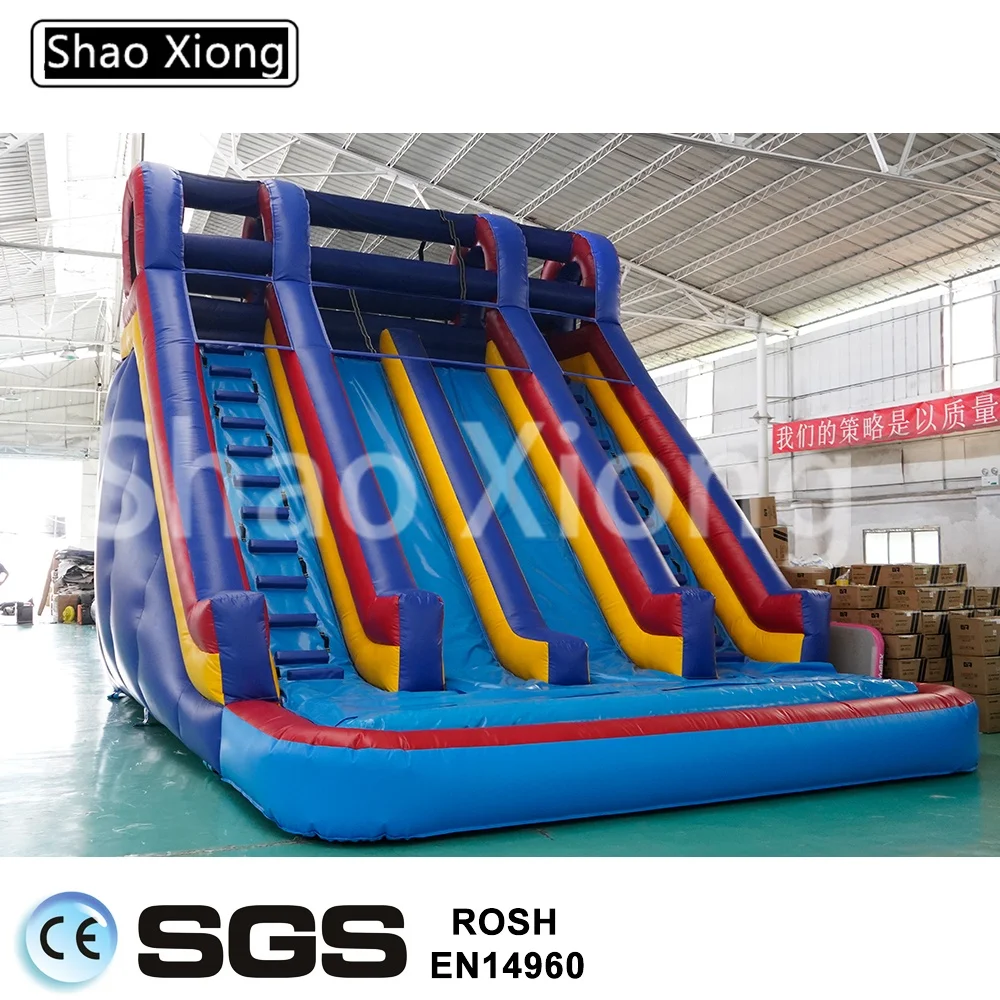 Factory Direct Sales Cheap Large Commercial  Water Slide Inflatable Water Dry Slides for Child