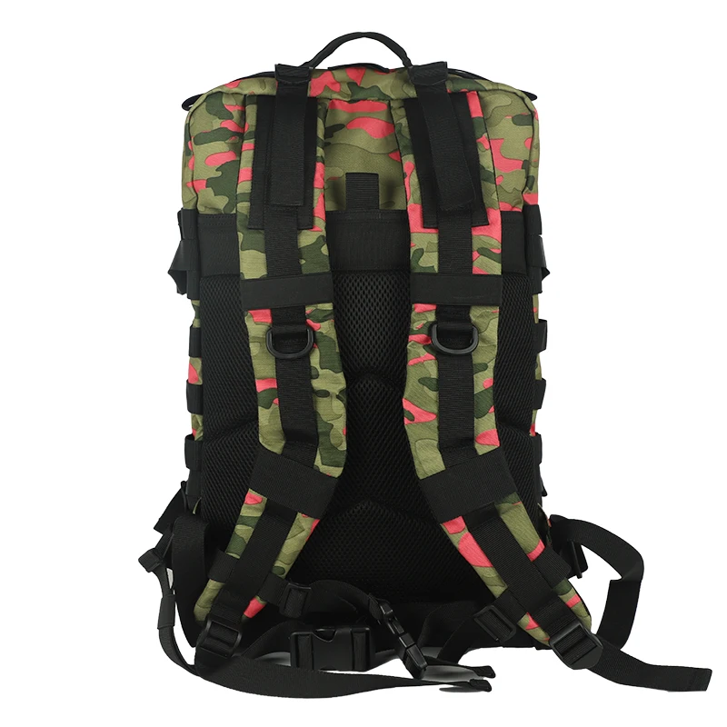 Wholesale Custom Logo Waterproof Fashion Popular Fitness Outdoor Sports 900D Oxford Rose Camo Tactical Backpack