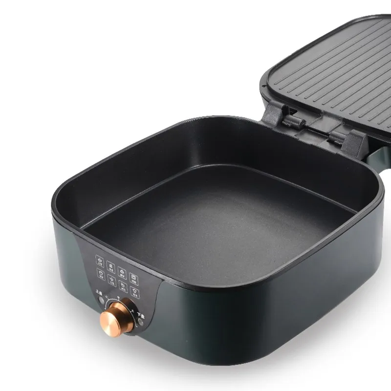 China household 30cm nonstick indoor multifunctional pot electric grill and hot pot